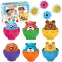 WOOPIE Montessori Triedič - Veselé Zvieratká vo Vajíčkach 6ks.