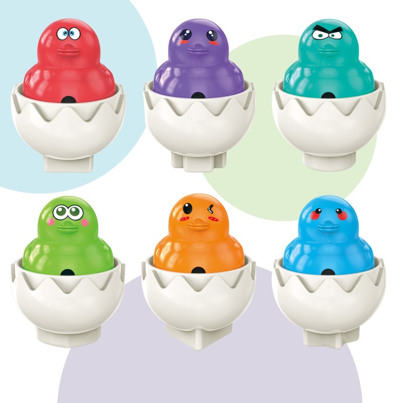 WOOPIE Montessori Triedič - Veselé Kuriatka vo Vajíčku 6 ks.