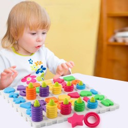 WOOPIE Montessori Triedič - Písmená a Čísla 139 ks.