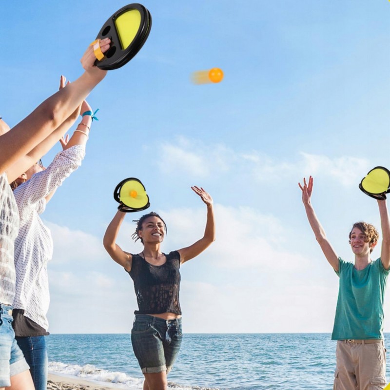 WOOPIE Zručnostná Hra Catch Ball Rukavica a 2 Loptičky