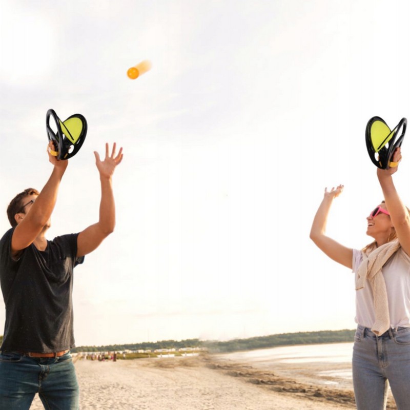 WOOPIE Zručnostná Hra Catch Ball Rukavica a 2 Loptičky
