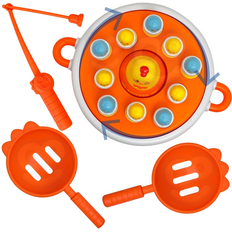 WOOPIE Hra - Chytanie Kuriatok s Katapultom 4v1