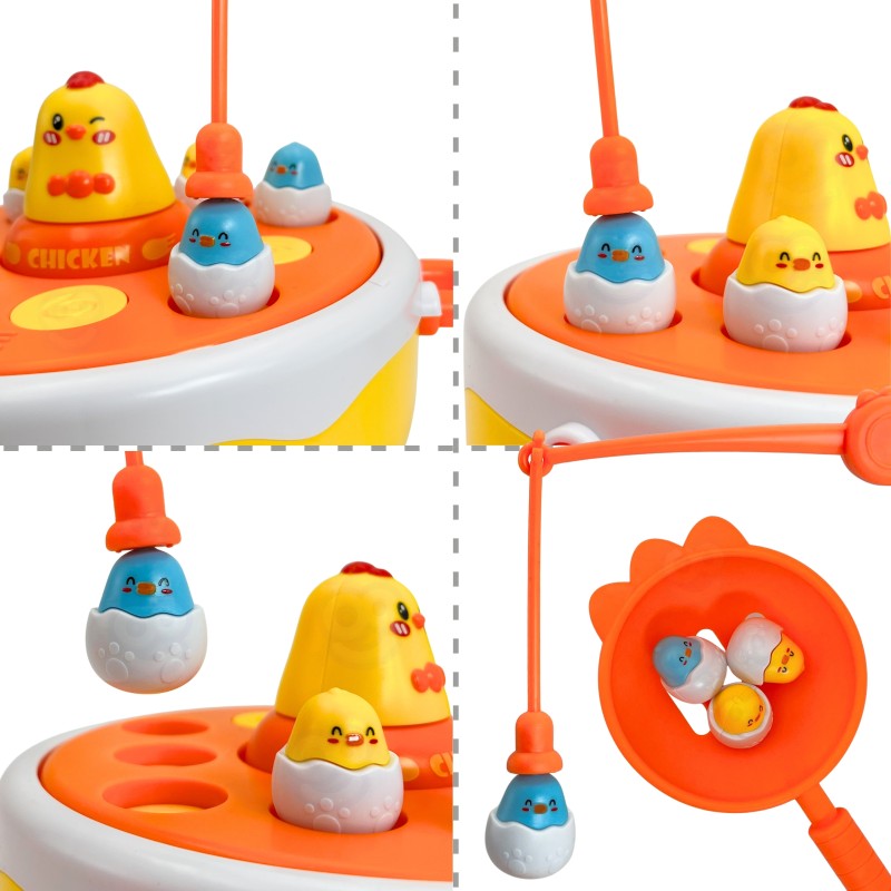 WOOPIE Hra - Chytanie Kuriatok s Katapultom 4v1