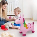 WOOPIE Gumené Zvieratko na Skákanie - Ružový Jednorožec