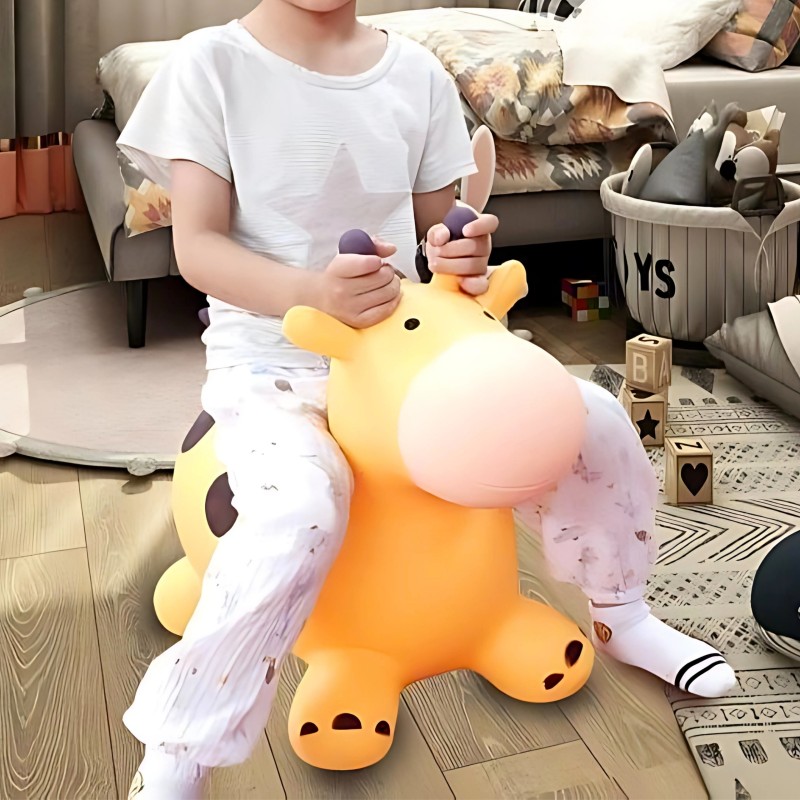 WOOPIE Gumené Zvieratko na Skákanie - Žltá Žirafa