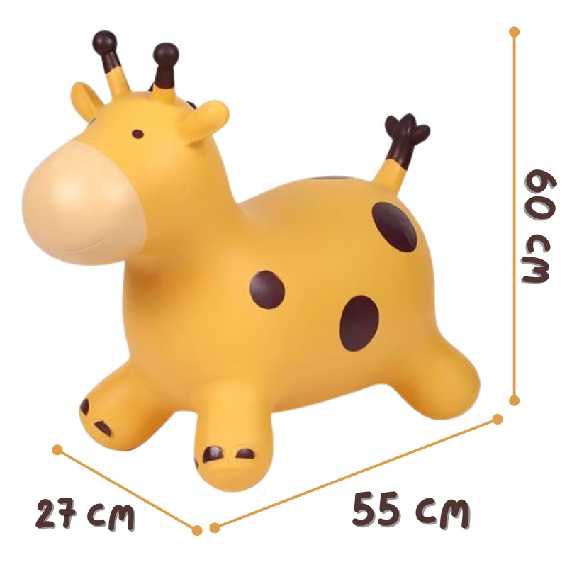 WOOPIE Gumené Zvieratko na Skákanie - Žltá Žirafa