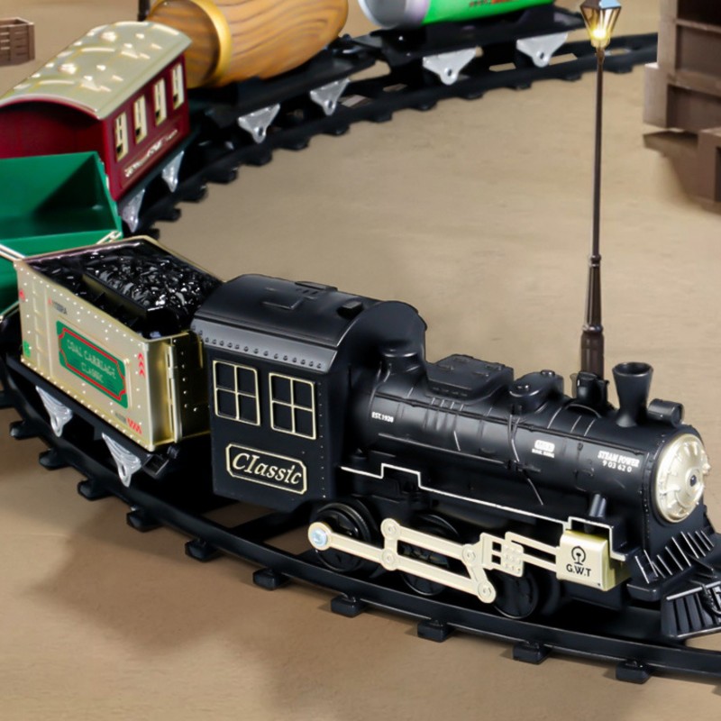 WOOPIE Klasický Vláčik - Parná Lokomotíva XXL Dráha