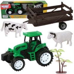 WOOPIE Farmársky Traktor s Vlečkou a Figúrkami Zvierat