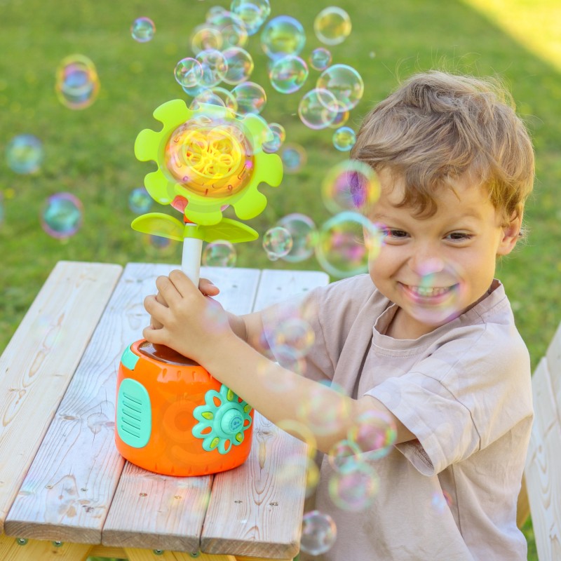 WOOPIE Interaktywny Słonecznik Maszyna do Baniek Mydlanych