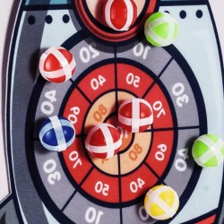 WOOPIE Hra so Šípkami na Suchý Zips – Terč Raketa