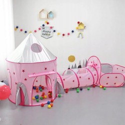 WOOPIE Stan 3v1 - Princeznovský Zámok, Tunel a Suchý Bazén