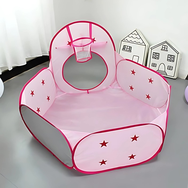 WOOPIE Stan 3v1 - Princeznovský Zámok, Tunel a Suchý Bazén