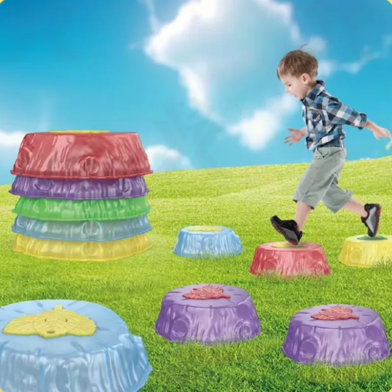 WOOPIE Svietiace Balančné Kamene na Trénovanie Rovnováhy 6 ks.