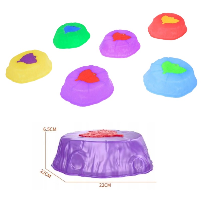 WOOPIE Svietiace Balančné Kamene na Trénovanie Rovnováhy 6 ks.