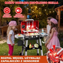WOOPIE Grill Barbecue Interaktívna Záhradná Kuchynka LED XL 31 Dielov