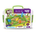 WOOPIE Kinetický Piesok Sada XXL ZOO Safari Mini Pieskovisko s Formičkami