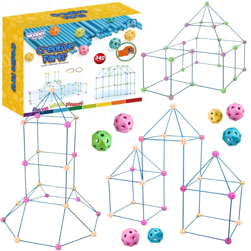 WOOPIE Konštrukčné Rúrky XXL 340 Ks.