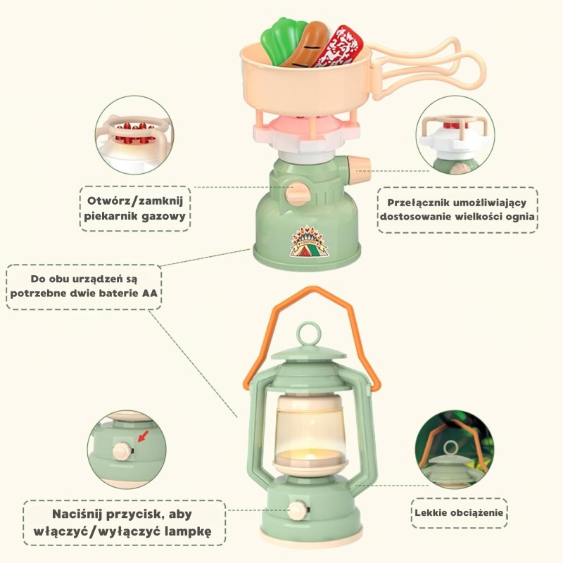 WOOPIE Kempingový Stan so Sadou pre Malého Prieskumníka 15 Dielov