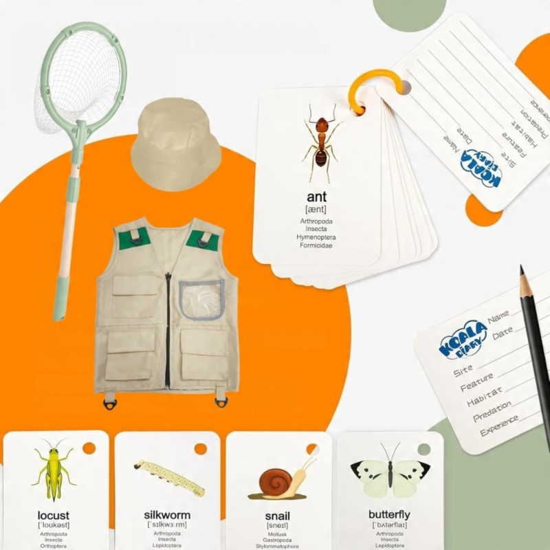 WOOPIE Sada pre Malého Prieskumníka - Ďalekohľad, Kompas a Sieťka na Motýle