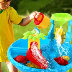 WOOPIE Vodný Stolík a Pieskovisko so Sedením 2v1 Aquapark s Delfínom