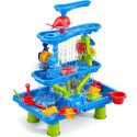 WOOPIE Poschodový Vodný Stolík a Pieskovisko s Vodopádom 4v1 Delfín