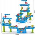 WOOPIE Poschodový Vodný Stolík a Pieskovisko 6v1 Mega Aquapark
