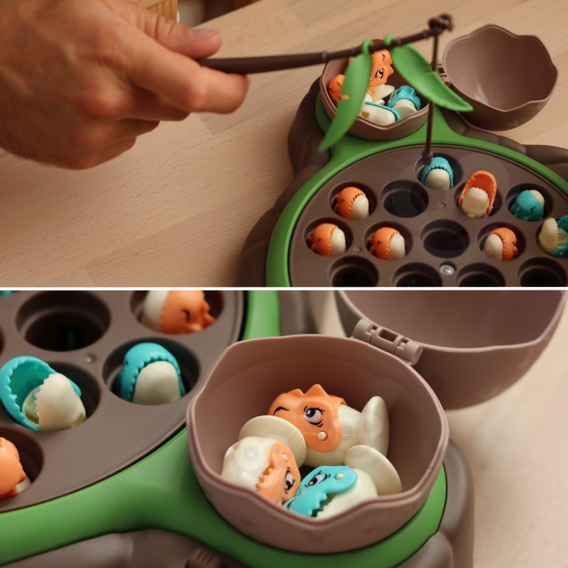 WOOPIE Gra Łowienie Dinozaurów Rybek 2 Wędki