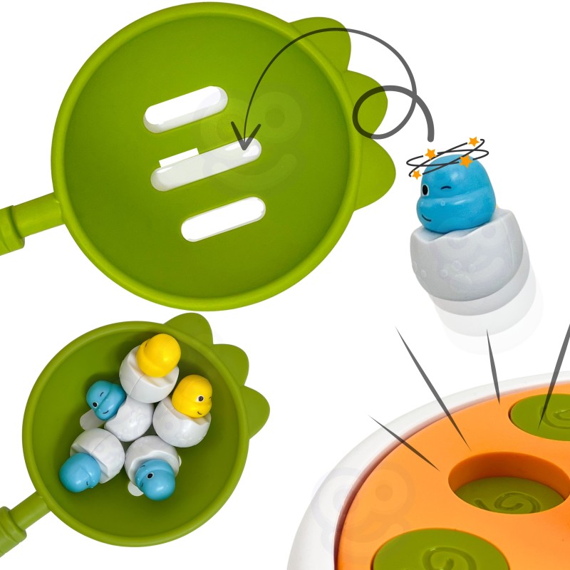 WOOPIE Zručnostná Hra na Chytanie Dinosaurov a Katapult 2v1