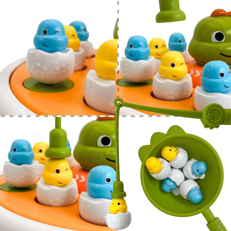 WOOPIE Zručnostná Hra na Chytanie Dinosaurov a Katapult 2v1