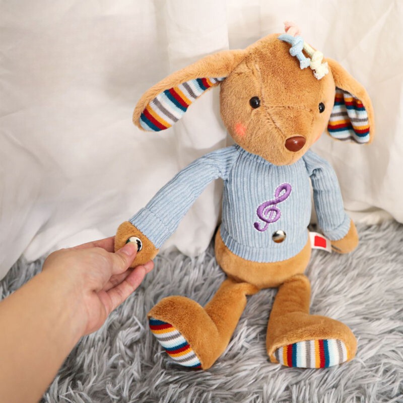 WOOPIE Interaktywny Piesek Przytulanka z Dźwiękiem i Światłem