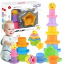 WOOPIE BABY Piramidka Sensoryczne Kubeczki Gwiazdki + Piłeczka