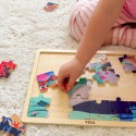 VIGA Drewniane Puzzle Układanka 24 el. Sekrety Morza