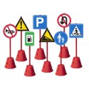 CLASSIC WORLD EDU Sada Veľkých Dopravných Značiek 90cm - 8ks.