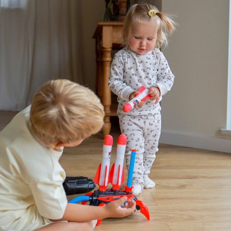 WOOPIE Wyrzutnia Rakiet Piankowych 6 szt.