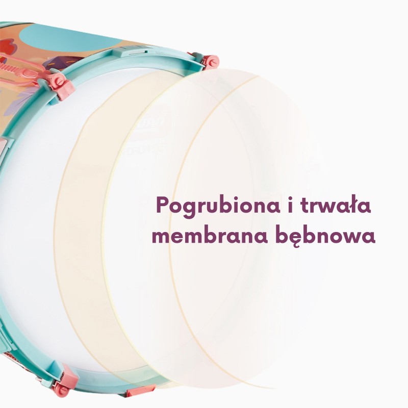 WOOPIE Detská bicia súprava so stoličkou | Veľká sada 5 bubnov s držiakom na mobil