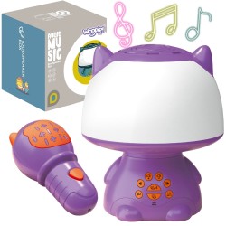 WOOPIE Multifunkčná RGB Lampa s Bluetooth Reproduktorom na Karaoke - Fialová