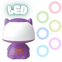 WOOPIE Multifunkčná RGB Lampa s Bluetooth Reproduktorom na Karaoke - Fialová