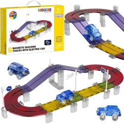 WOOPIE Magnetická Autodráha 76 Dielov + Auto