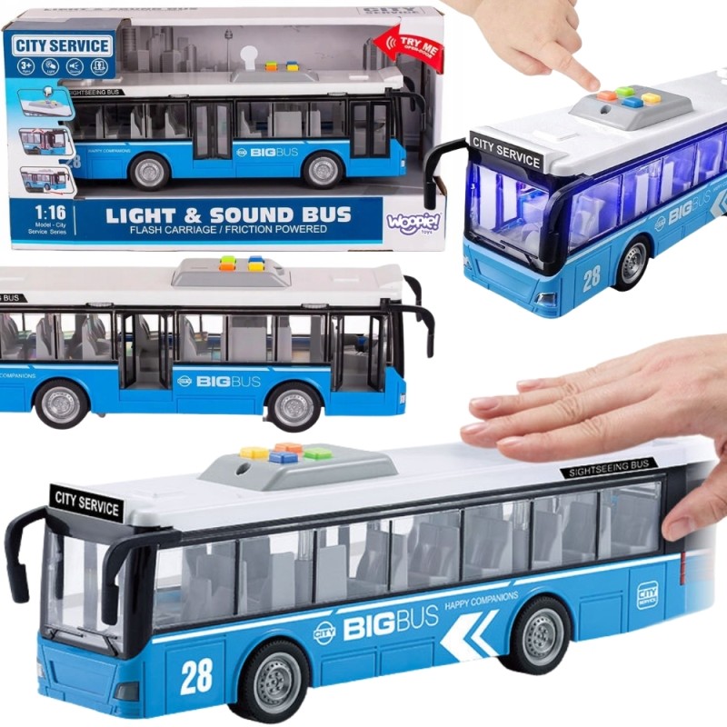 WOOPIE Interaktívny Elektrický Mestský Autobus 1:16