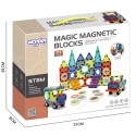 WOOPIE Magnetická 3D Stavebnica - Zámok a Vozidlá 71ks.