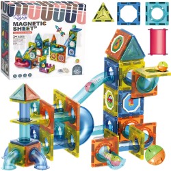 WOOPIE 3D Magnetická Stavebnica - Guličková Dráha 42ks.