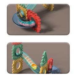 WOOPIE 3D Konštrukčná Magnetická Stavebnica - Guličková Dráha 68ks.