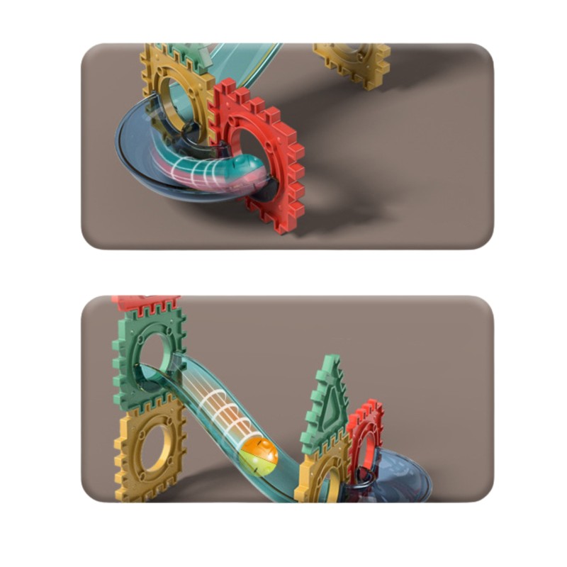 WOOPIE 3D Konštrukčná Magnetická Stavebnica - Guličková Dráha 128ks.