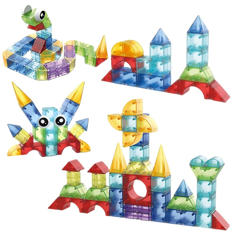 WOOPIE Vzdelávacia Magnetická 3D Stavebnica 63 ks.