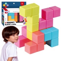 WOOPIE Magnetická stavebnica Tetris | Kreatívne 3D kocky pre deti