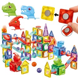 WOOPIE Magnetická 3D Stavebnica - Guličková Dráha 170 ks.