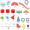 WOOPIE Magnetická 3D Stavebnica - Guličková Dráha 170 ks.
