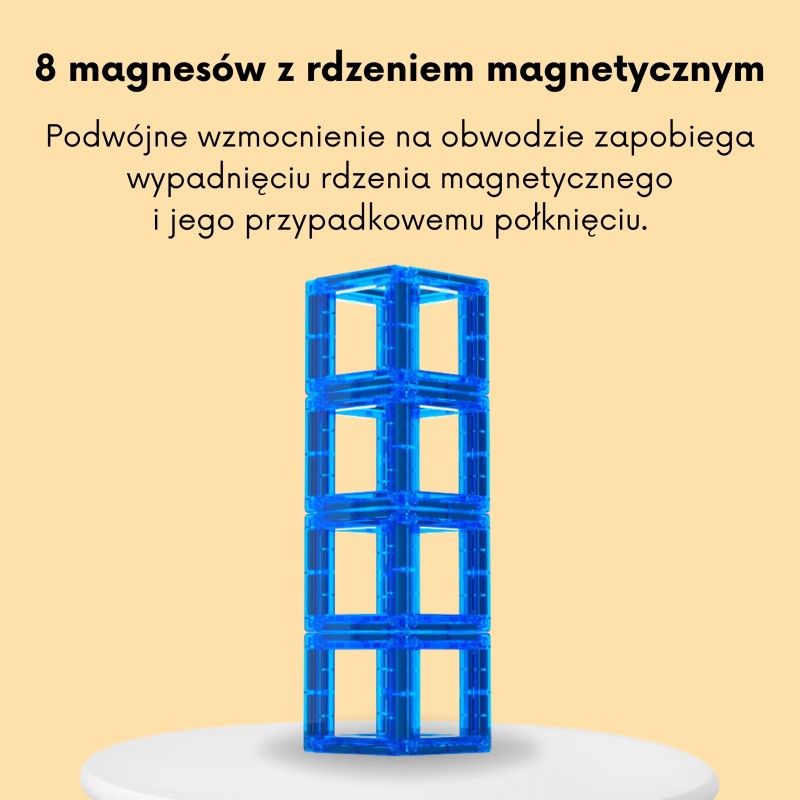WOOPIE Magnetická stavebnica Učenie čísel | Edukatívna sada 70 ks
