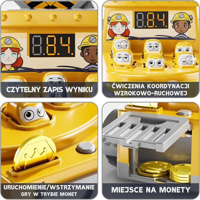 WOOPIE Hra Zatĺkačka s Kladivkom - Stavebné Vozidlo