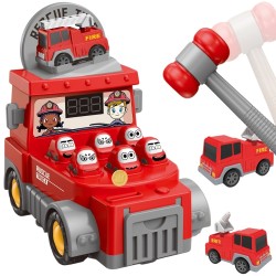 WOOPIE Hra Zatĺkačka s Kladivkom - Hasičské Auto